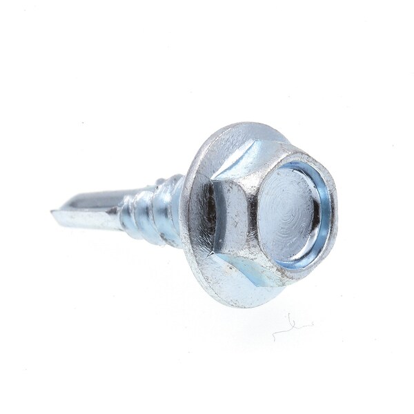 Prime-Line Sheet Metal Screw, Self-Dril, Ind Hex Wsh Head No. 10 X 5/8in Zinc Plt Cse Hrd 100PK 9032392 - main